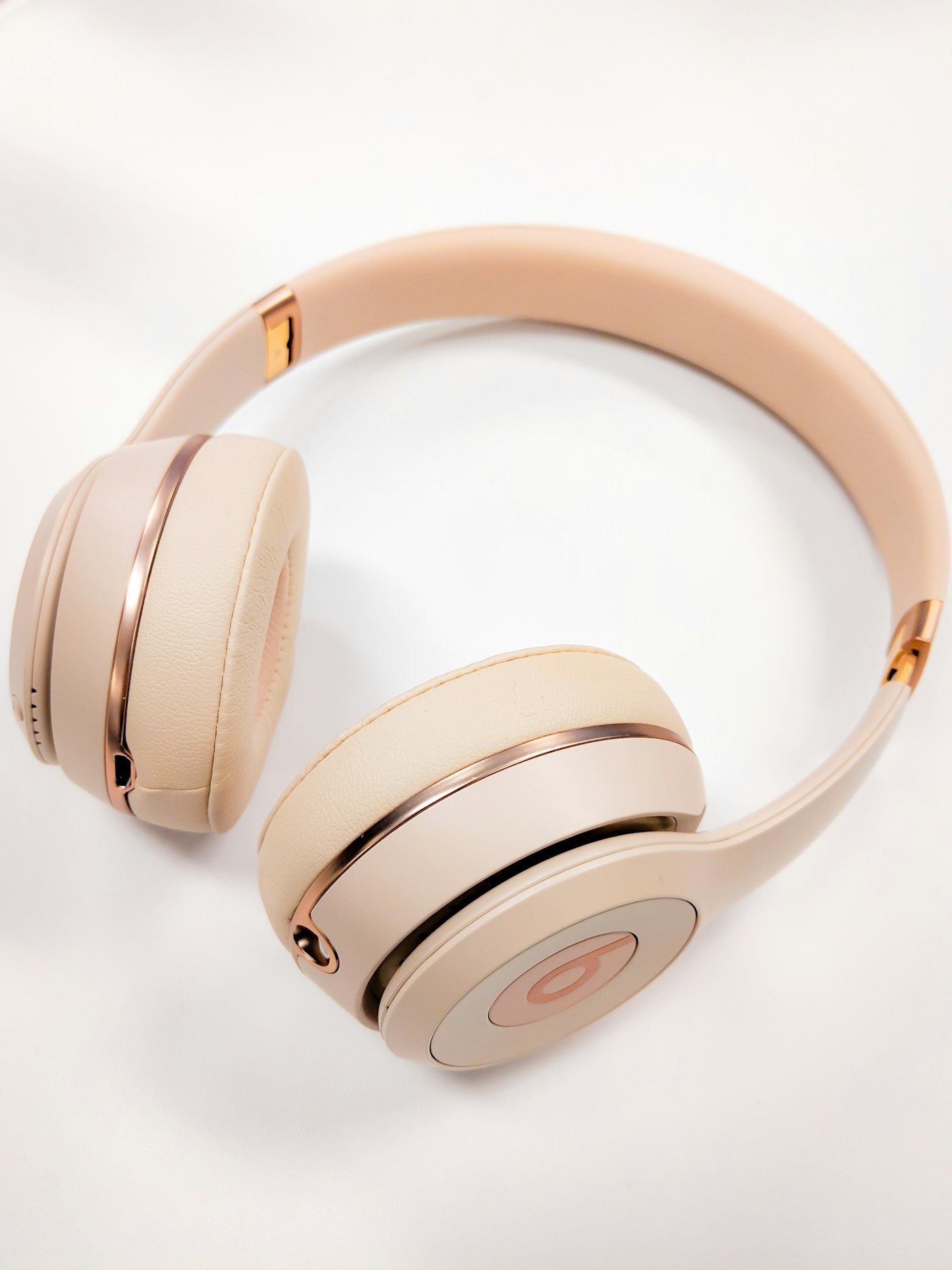Studio headphones on a desk